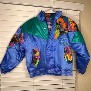 1980s Challenge Brand Kids Snow Jacket